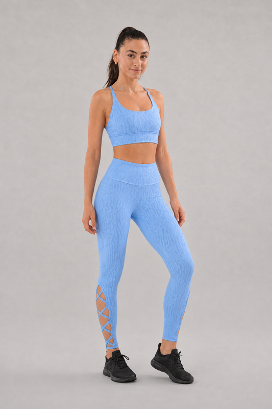Zava Shine Tiger Tights – Sky Blue – product view