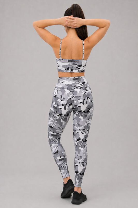 Aria Camo Leggings – White/Black – alternate view 4