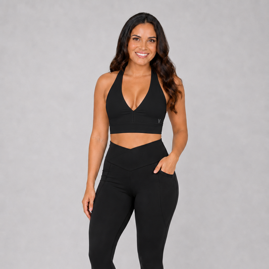 Eco Power Bra – Black – product view