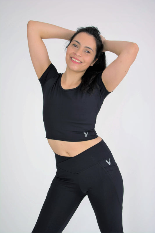 Black Activewear Tights | Eco Collection - VIGOSA