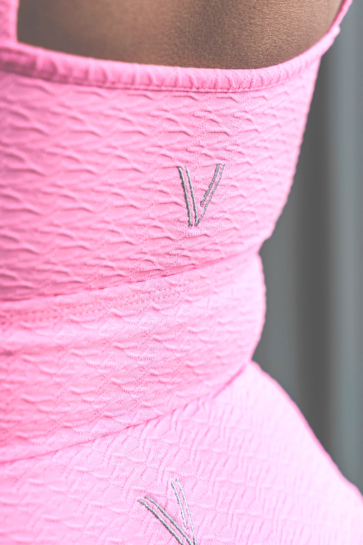 Navuno Strap Cross Top - Hot Pink