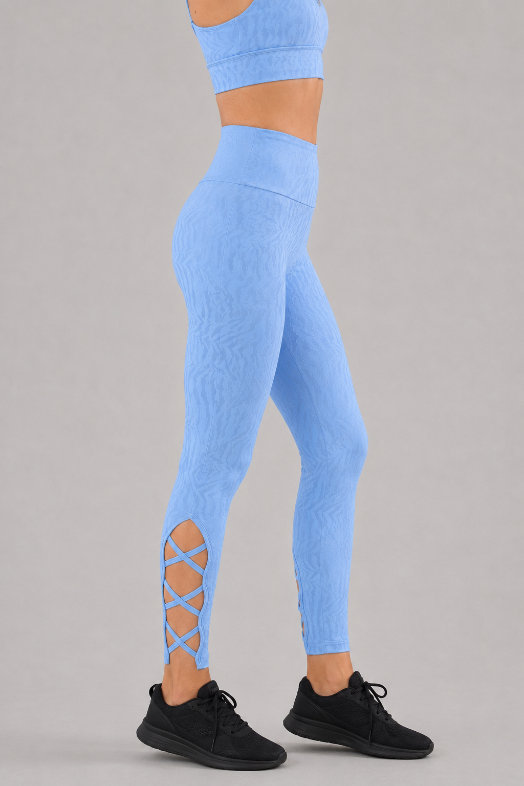 Zava Shine Tiger Tights – Sky Blue – alternate view 3