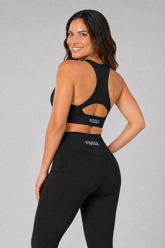 Eco Power Bra – Black – alternate view 2