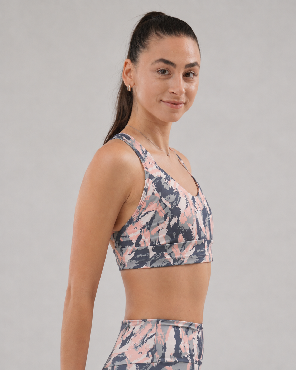 Eco Training Bra – Pastel Camo – alternate view 2
