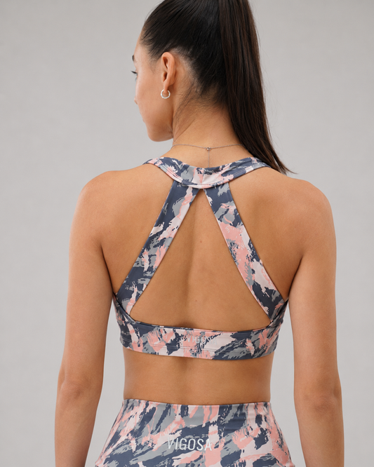 Eco Training Bra – Pastel Camo – alternate view 3