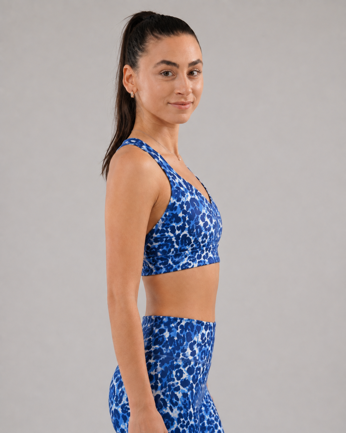 Eco Training Bra – Blue Jaguar – alternate view 3