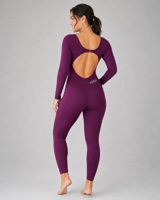 Long-Sleeve Jumpsuit with Pockets – Plump