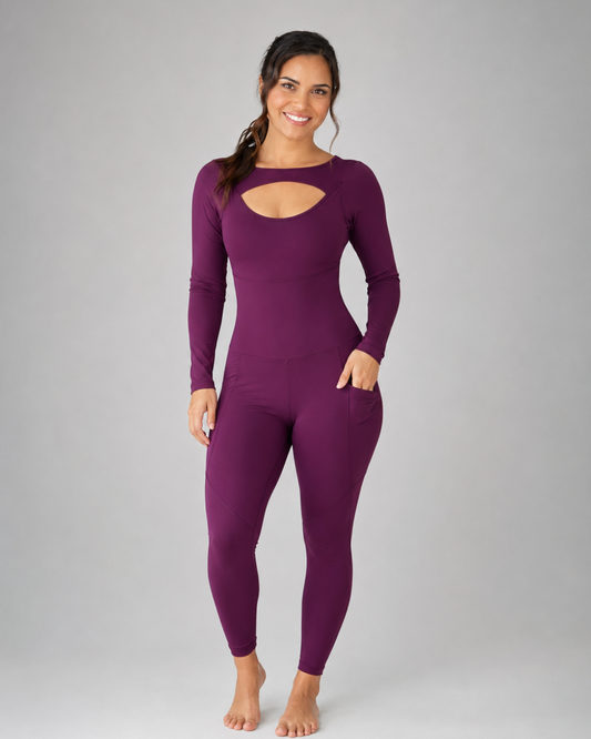 Long-Sleeve Jumpsuit with Pockets – Plump