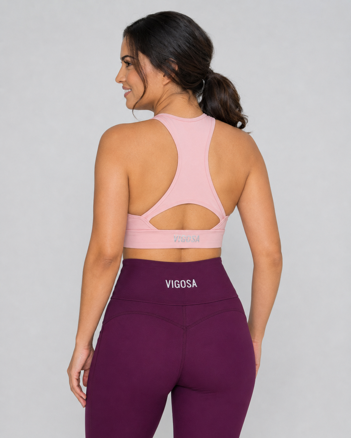 Eco Power Bra – Violet – back view