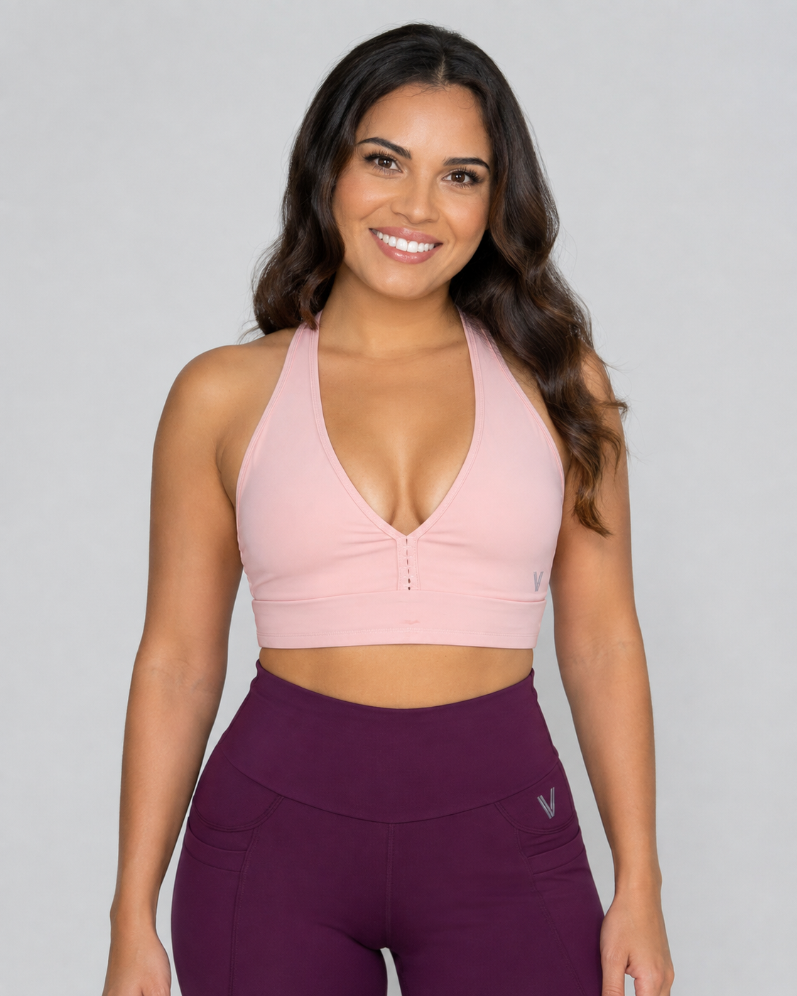 Eco Power Bra – Violet – front view