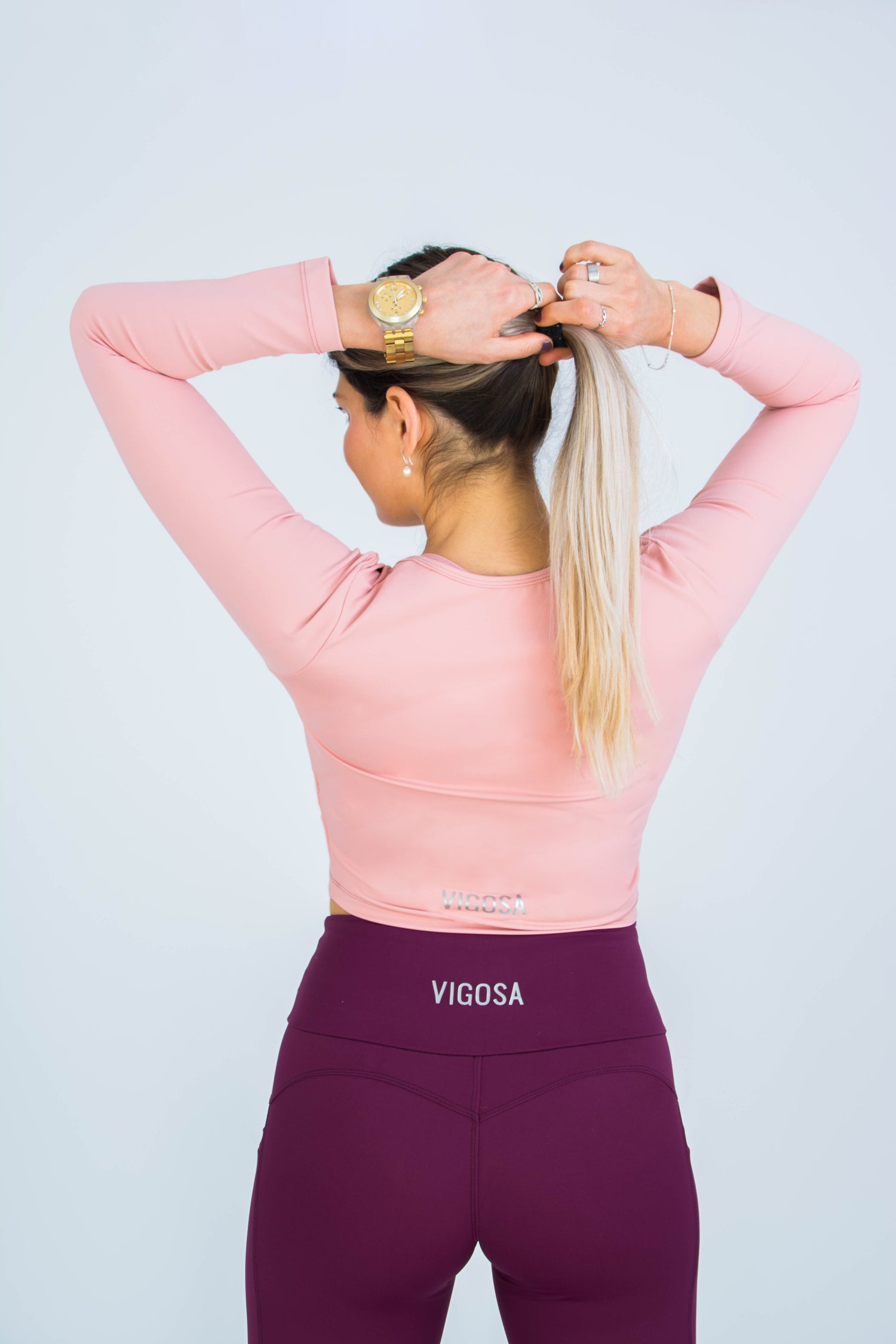 Gymshark Cotton Graphic Crop Top - Dolly Pink