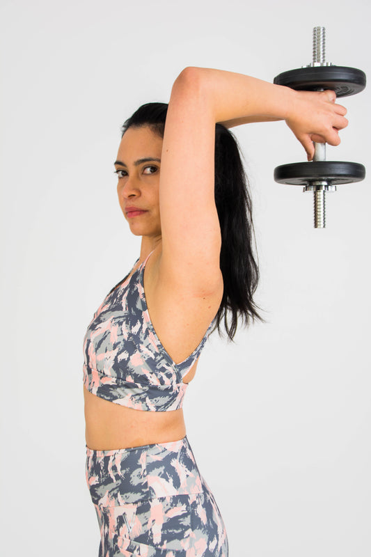 Eco Training Bra - Pastel Camo