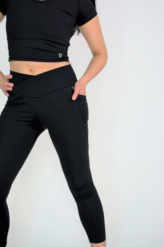 Black Activewear Tights | Eco Collection - VIGOSA